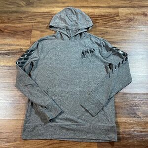 Runway Hoodie Quick Dry Moisture Wicking Pullover Sweater Gray Boys Size L 12-14